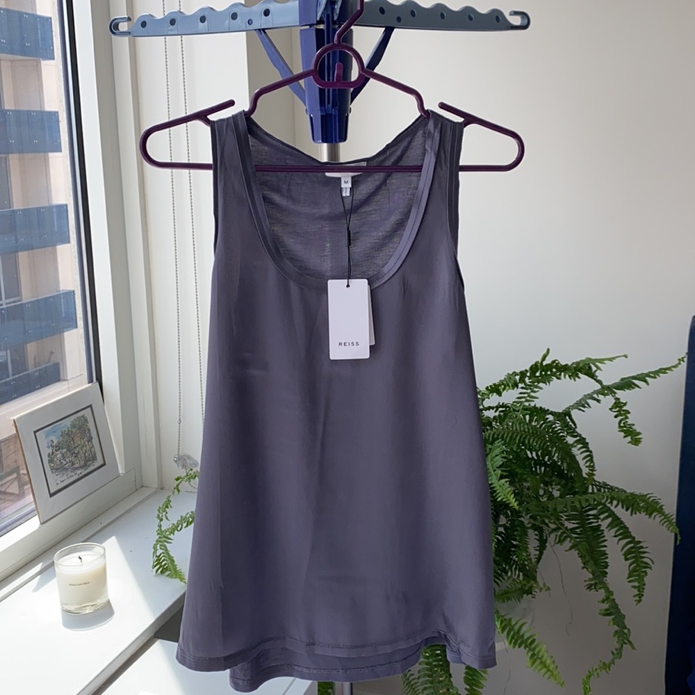 NWT Reiss M Silk Top